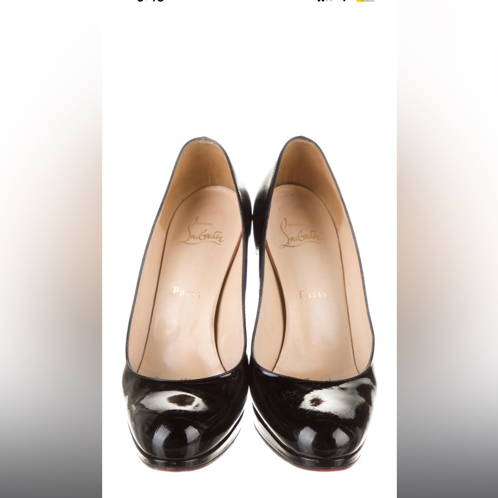 Christian louboutin black pumps size 38